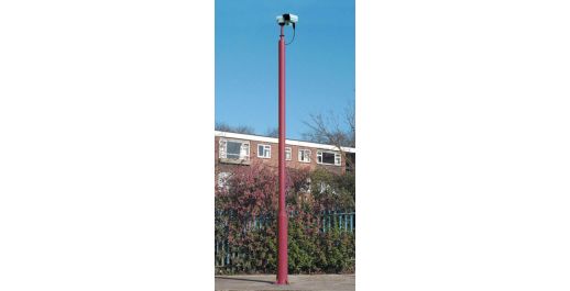 Lamp post with security camera best sale