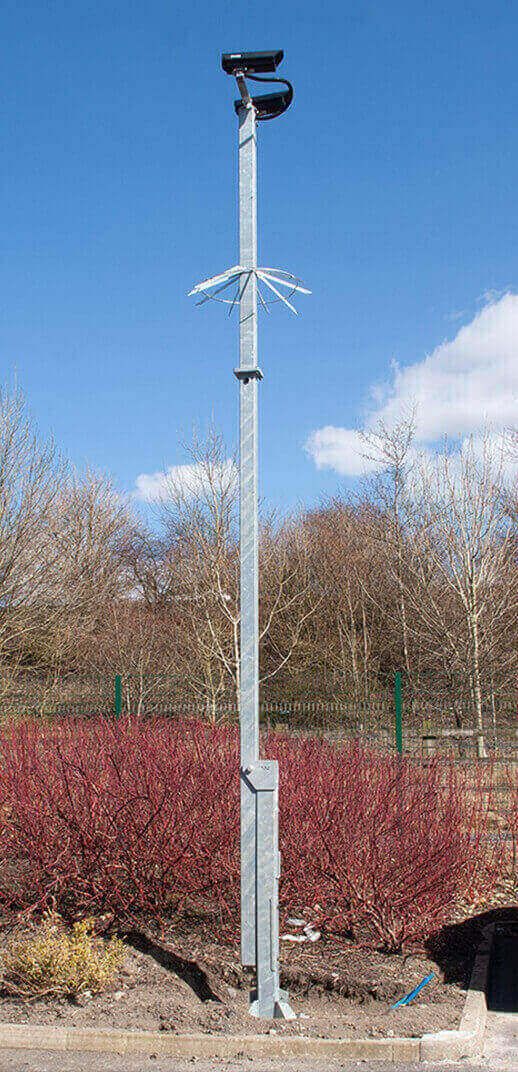 WEC Modular Tilt Over Square CCTV Column (MTP)