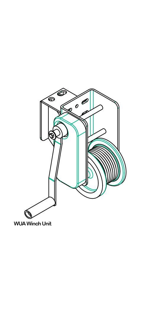 Transferable winch unit for use on:- WD4,6,8,10, TP4,5,6,8S TP4,6,8T  CBTO4,6,8  TCTO4,6,8 (WUA)