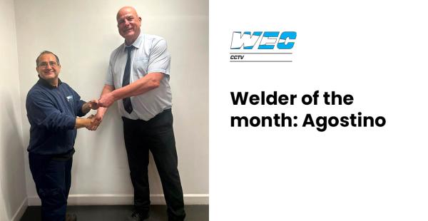 Congratulations to Agostino – Welder of the Month