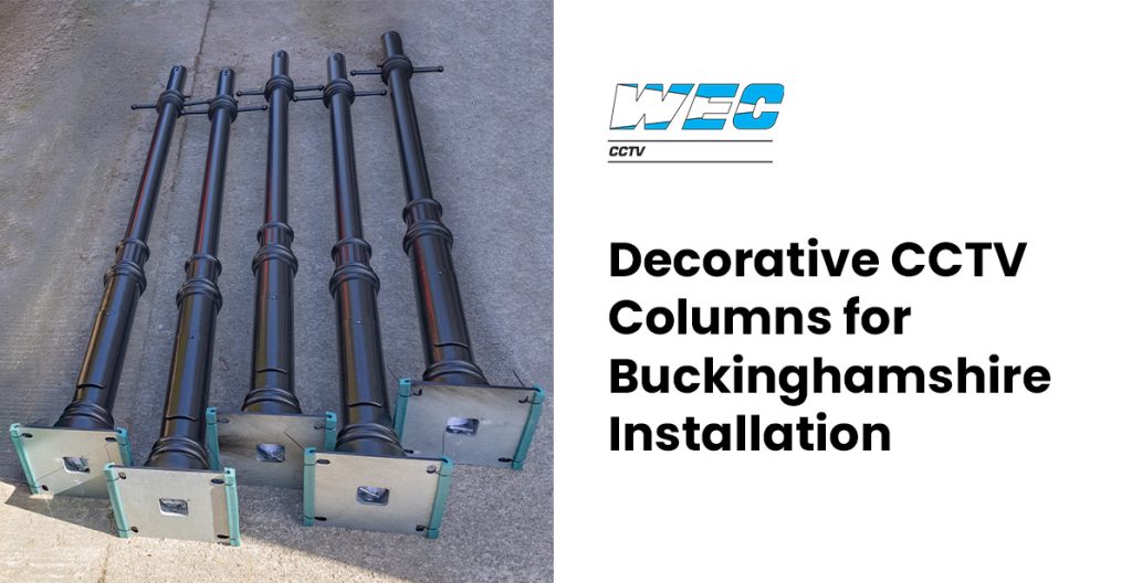 Decorative CCTV Columns for Buckinghamshire Installation